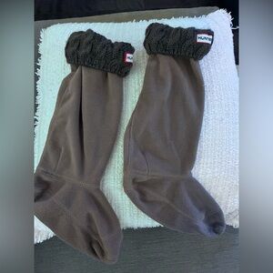 Hunter Boots ~  Grey Knit Cuff Socks